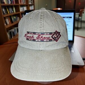 North Shore Embroidered Logo Strapback Cap Hat